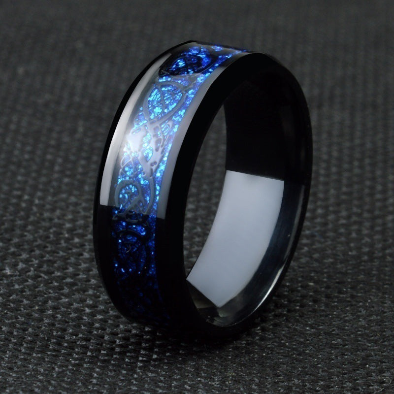 BLACK HEART GEMSTONE DIAMOND WEDDING RING