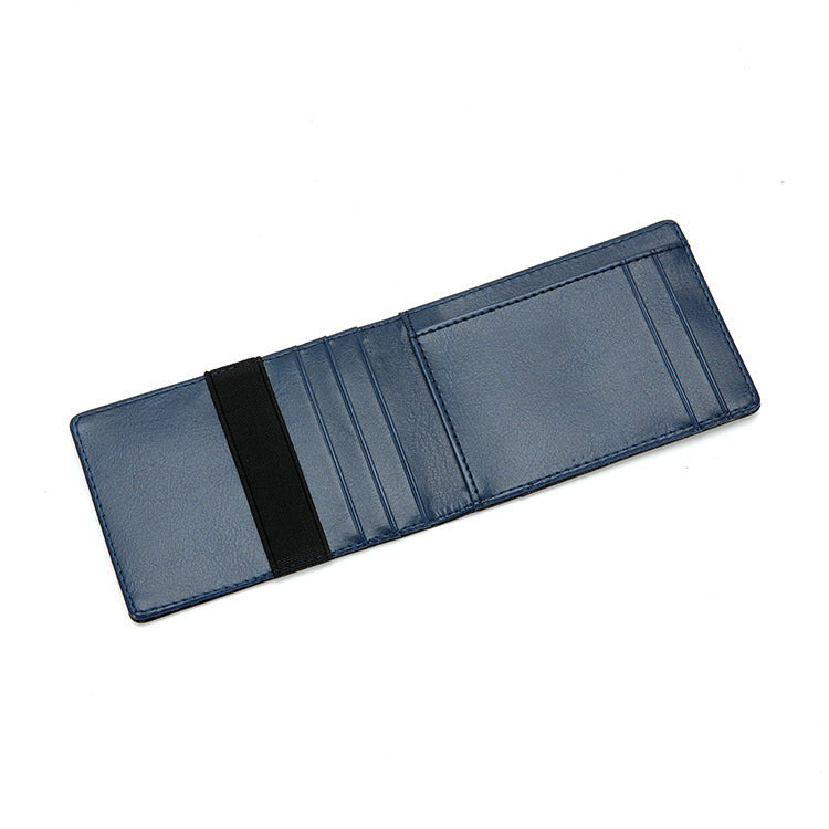 CARBON BRAZING VICTORIA PU BEAUTY MONEY CLIP CARD CASE WALLET