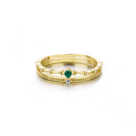 GREEN EMERALD RING