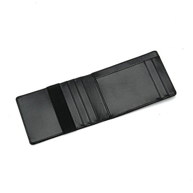 CARBON BRAZING VICTORIA PU BEAUTY MONEY CLIP CARD CASE WALLET