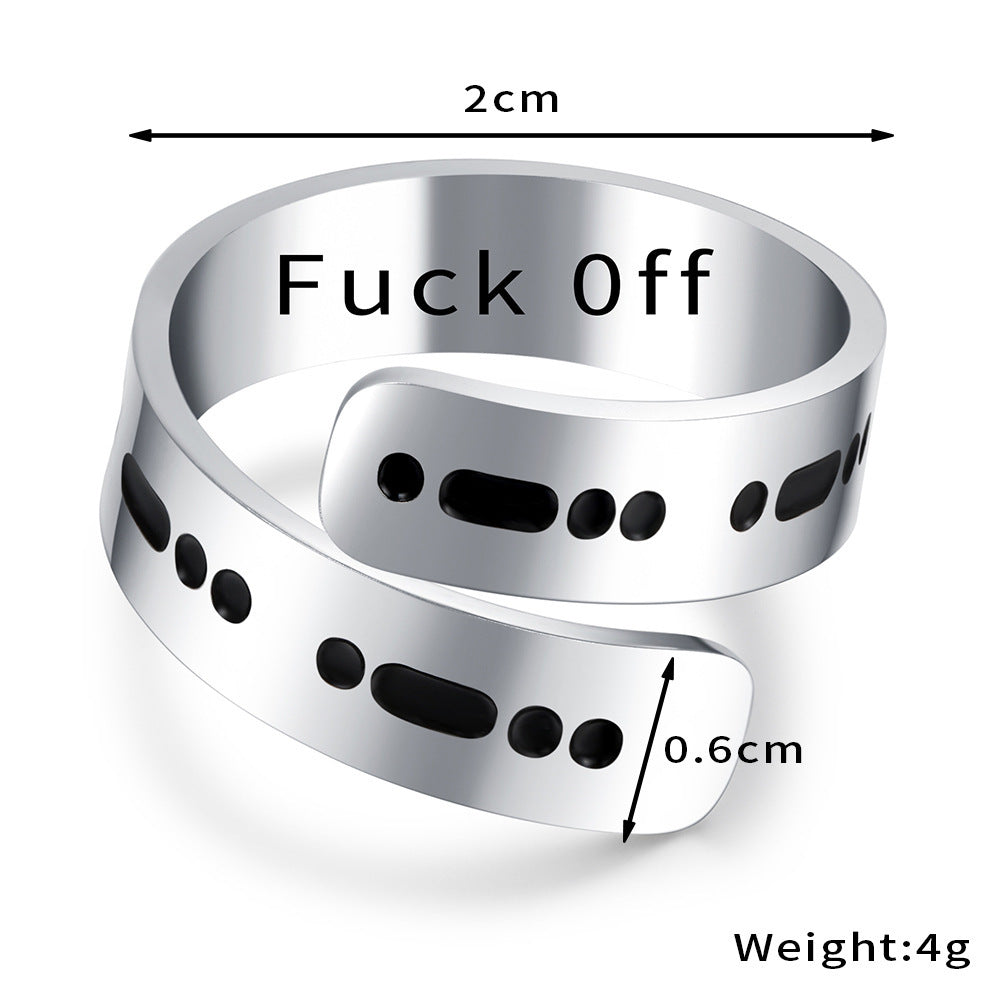 MORSE CODE RINGS GO WITH EVERYTHING