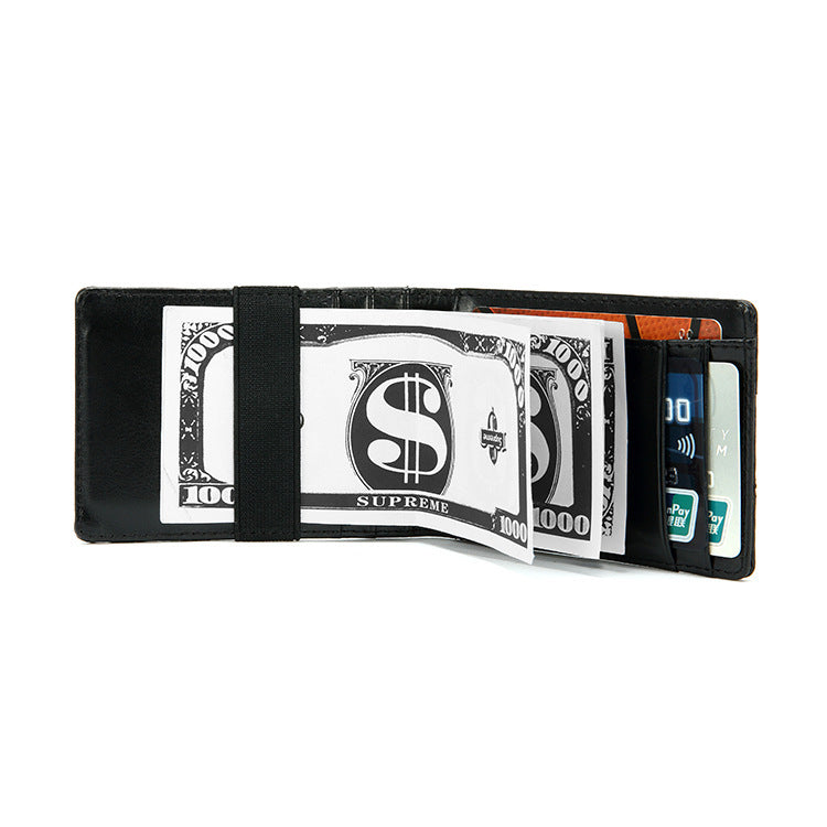 CARBON BRAZING VICTORIA PU BEAUTY MONEY CLIP CARD CASE WALLET