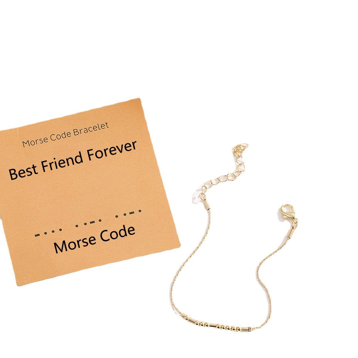 MORSE CODE ALPHANUMERIC COUPLE BRACELET