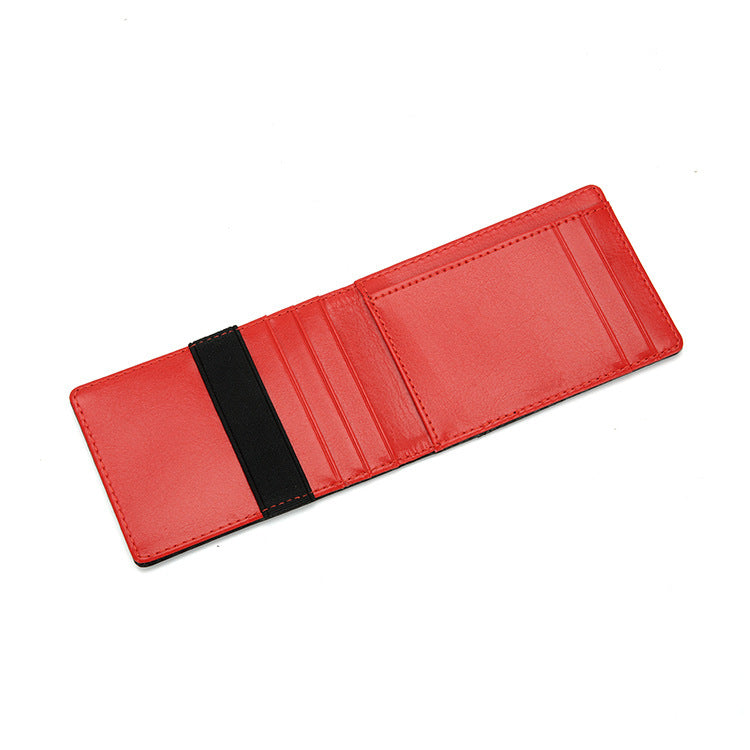 CARBON BRAZING VICTORIA PU BEAUTY MONEY CLIP CARD CASE WALLET