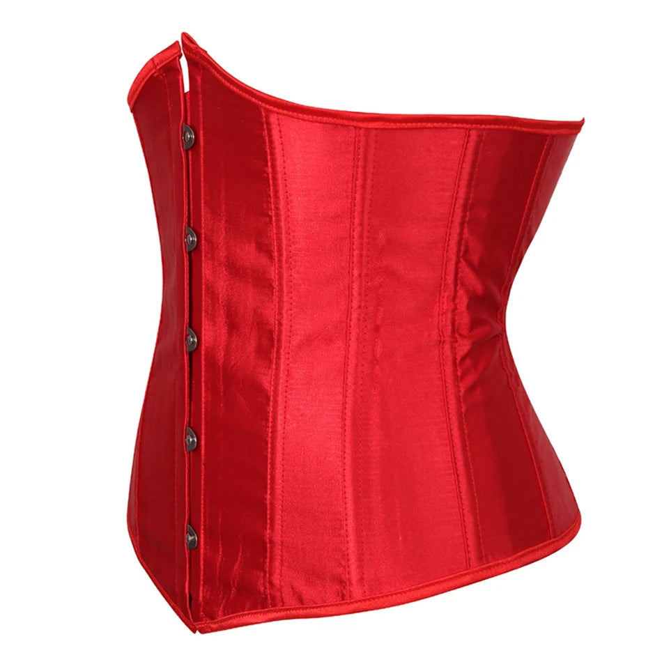 Underbust Steampunk Lace-Up Waist Trainer Corset