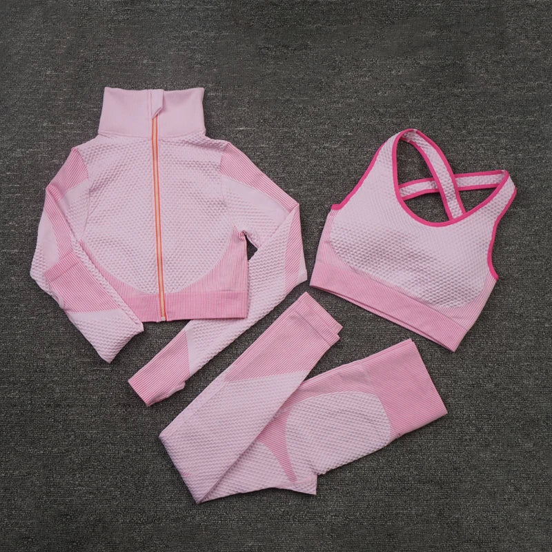 2/3PCS Seamless Women's Yoga Set