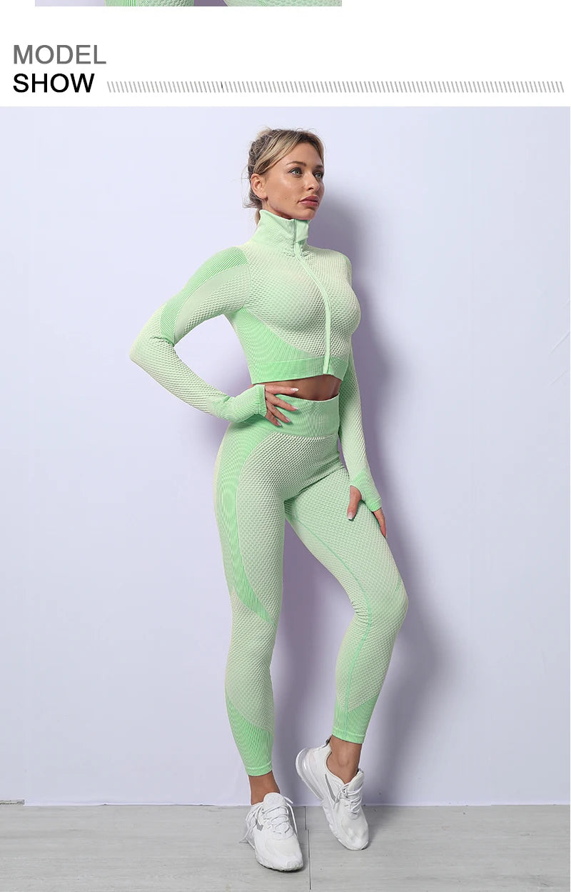 2/3PCS Seamless Women's Yoga Set