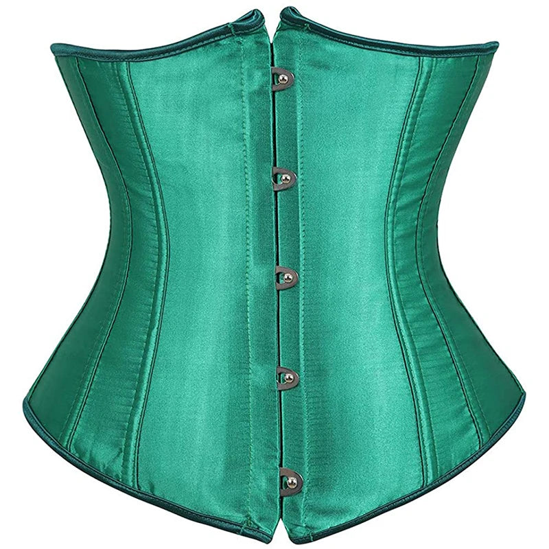 Underbust Steampunk Lace-Up Waist Trainer Corset