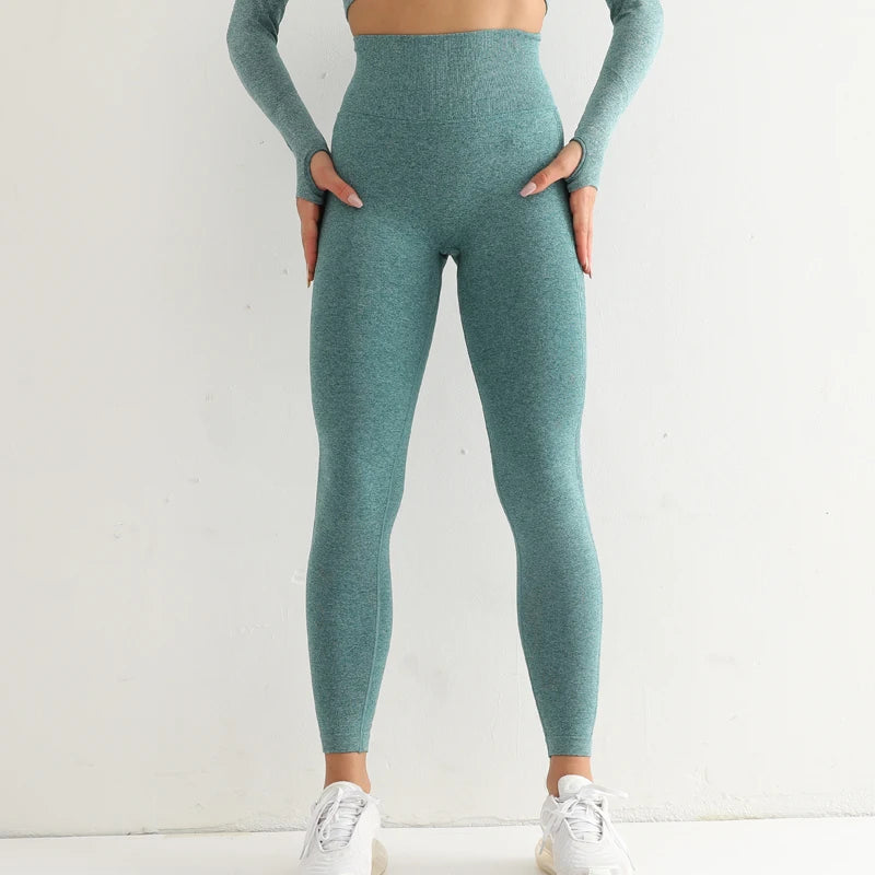 Women's High-Waist Seamless Yoga Leggings