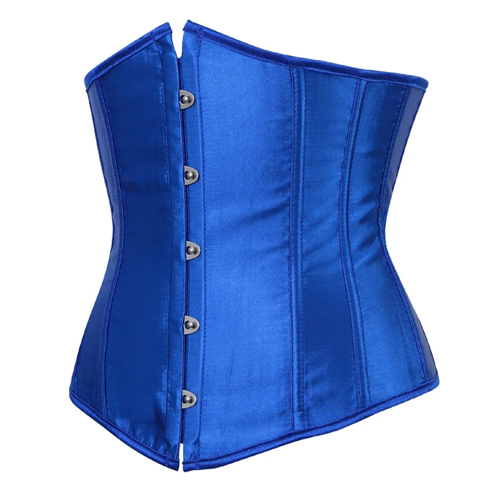 Underbust Steampunk Lace-Up Waist Trainer Corset