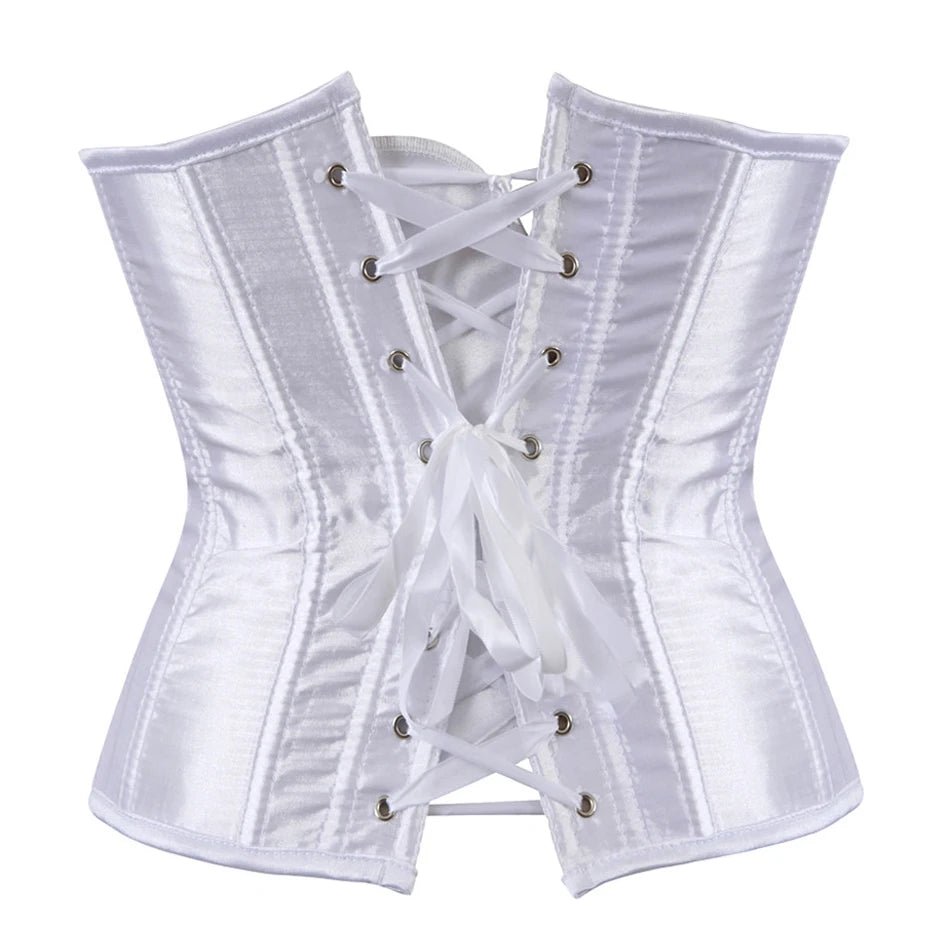 Underbust Steampunk Lace-Up Waist Trainer Corset