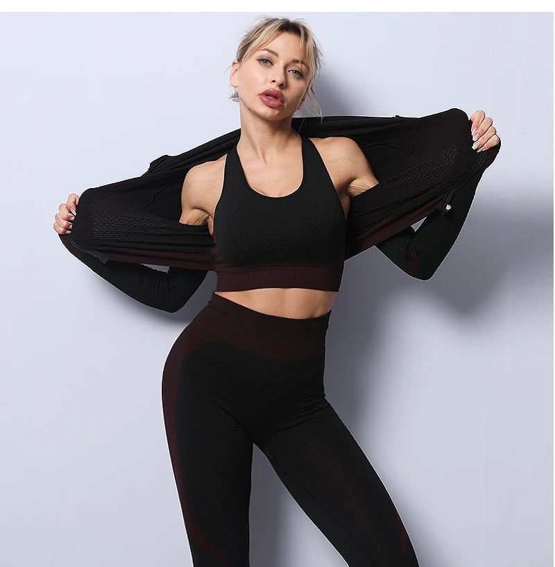 2/3PCS Seamless Women's Yoga Set