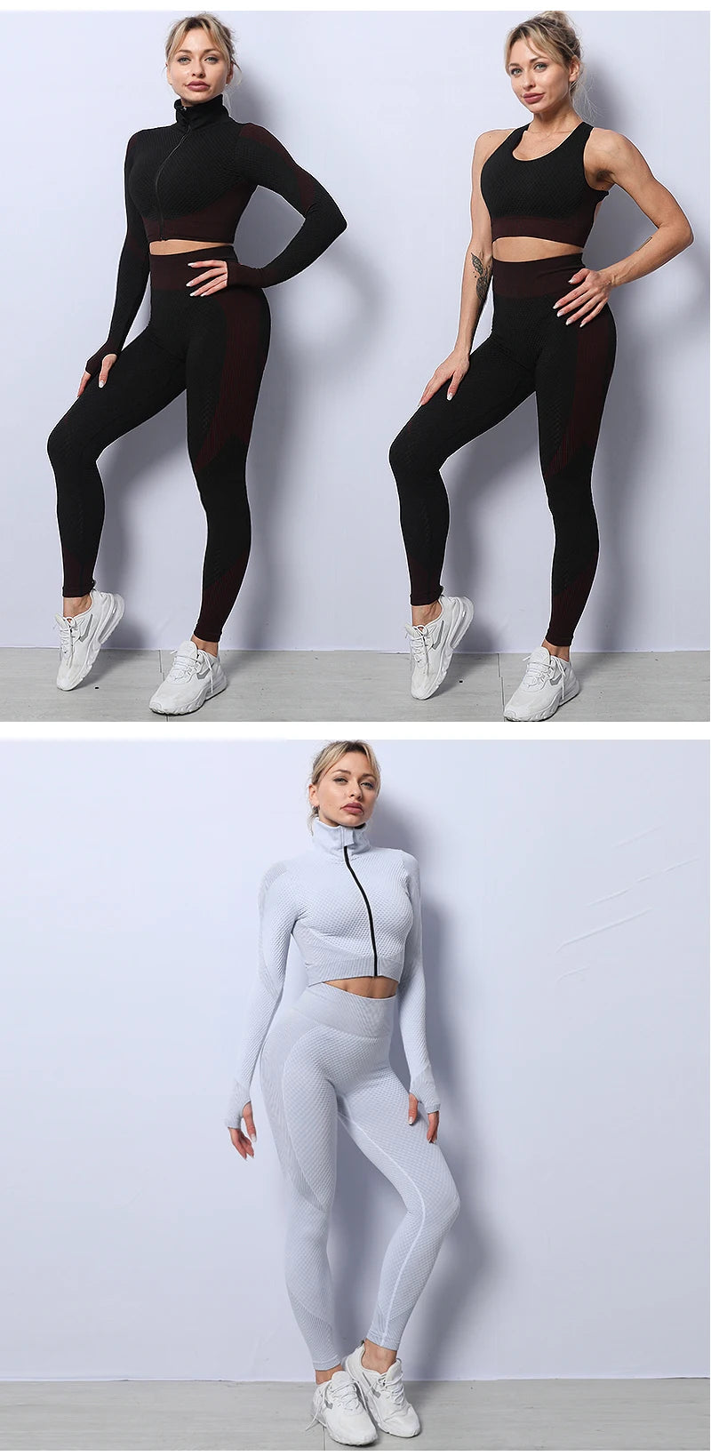 2/3PCS Seamless Women's Yoga Set