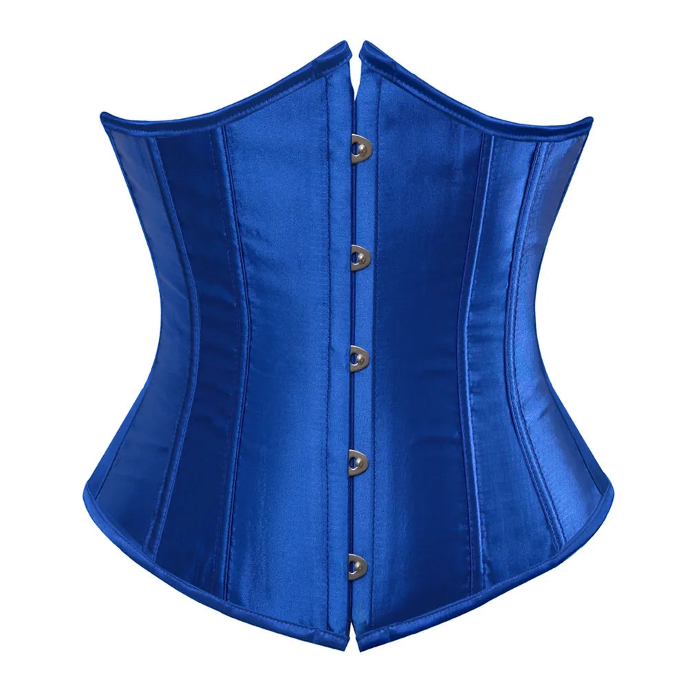 Underbust Steampunk Lace-Up Waist Trainer Corset