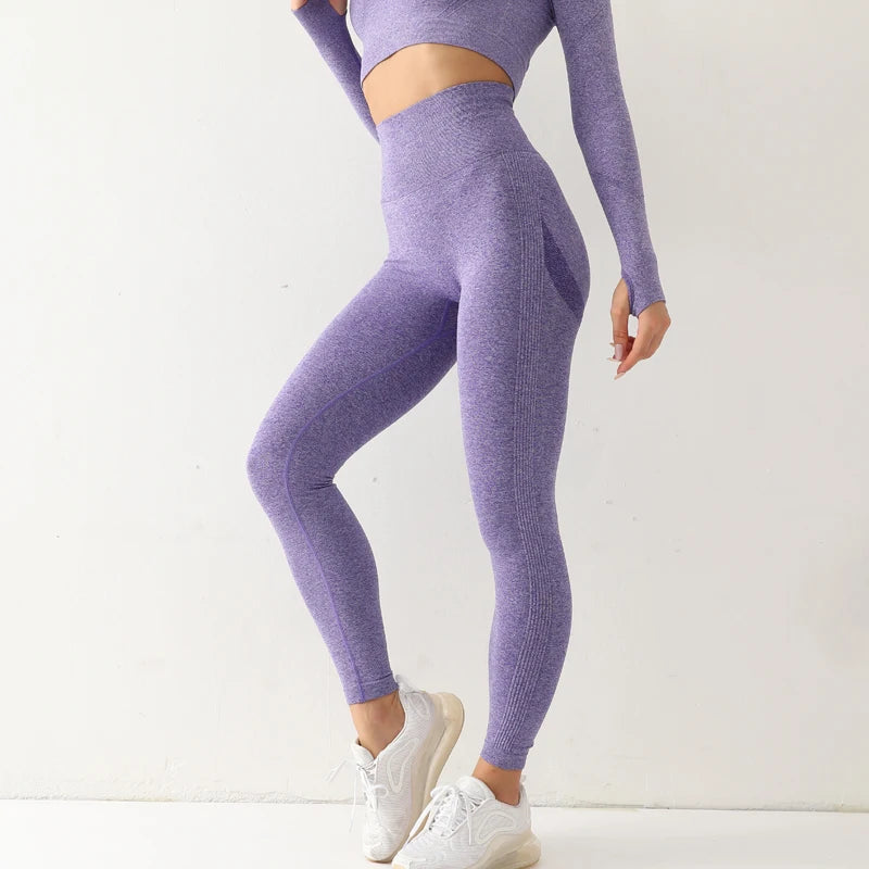 Women's High-Waist Seamless Yoga Leggings