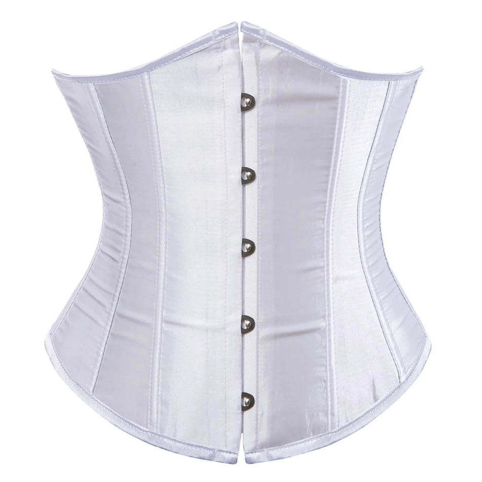 Underbust Steampunk Lace-Up Waist Trainer Corset