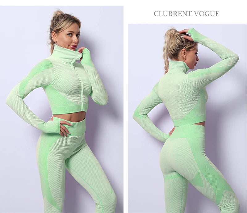 2/3PCS Seamless Women's Yoga Set