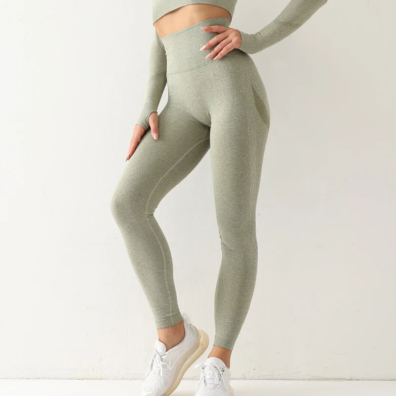 Women's High-Waist Seamless Yoga Leggings