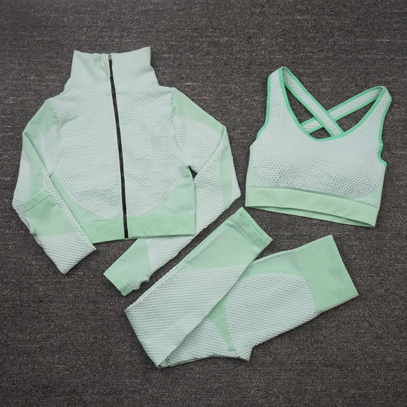 2/3PCS Seamless Women's Yoga Set