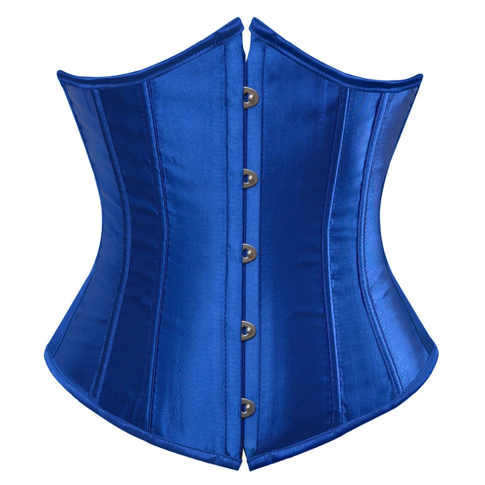 Underbust Steampunk Lace-Up Waist Trainer Corset