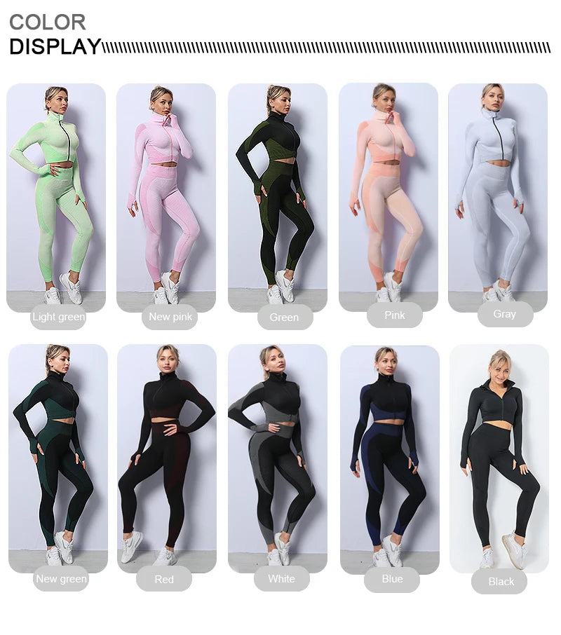 2/3PCS Seamless Women's Yoga Set