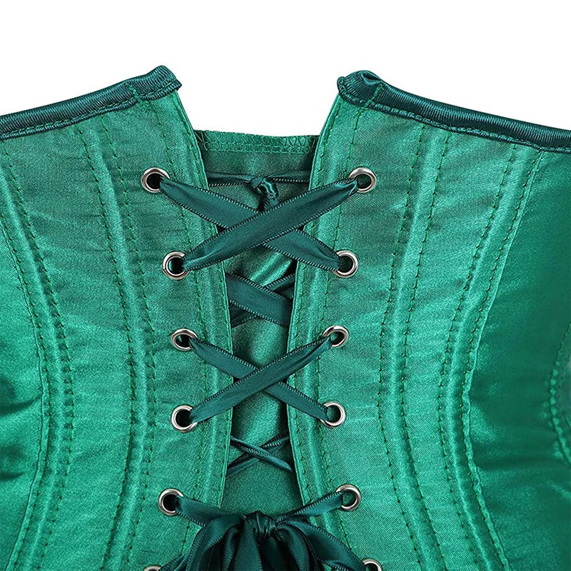 Underbust Steampunk Lace-Up Waist Trainer Corset