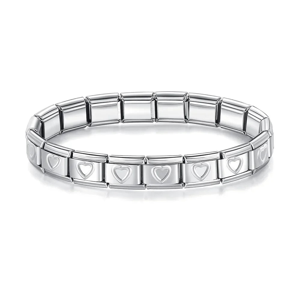 Universal Italian Charm Bracelet - Assembled Module Bangle