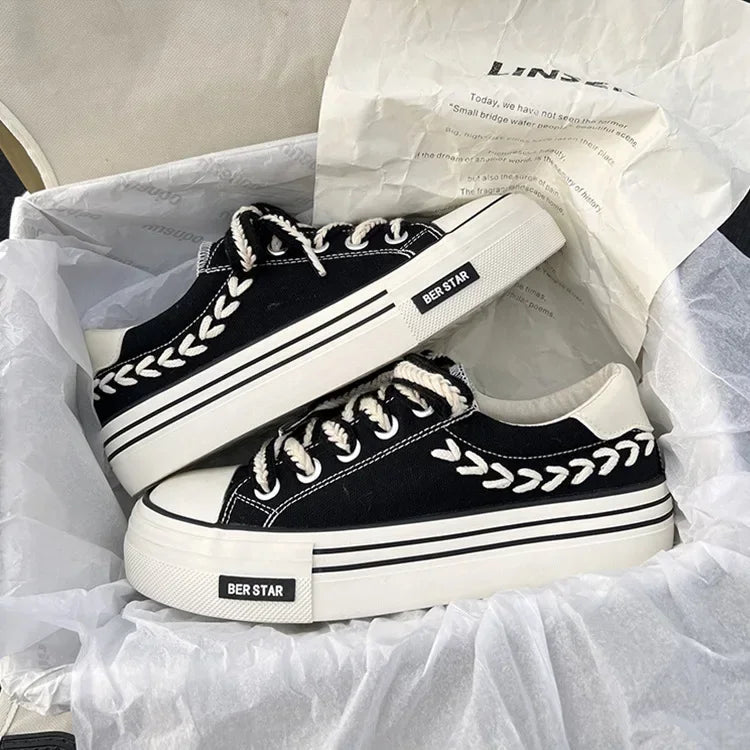 Women’s Chunky Platform Canvas Sneakers