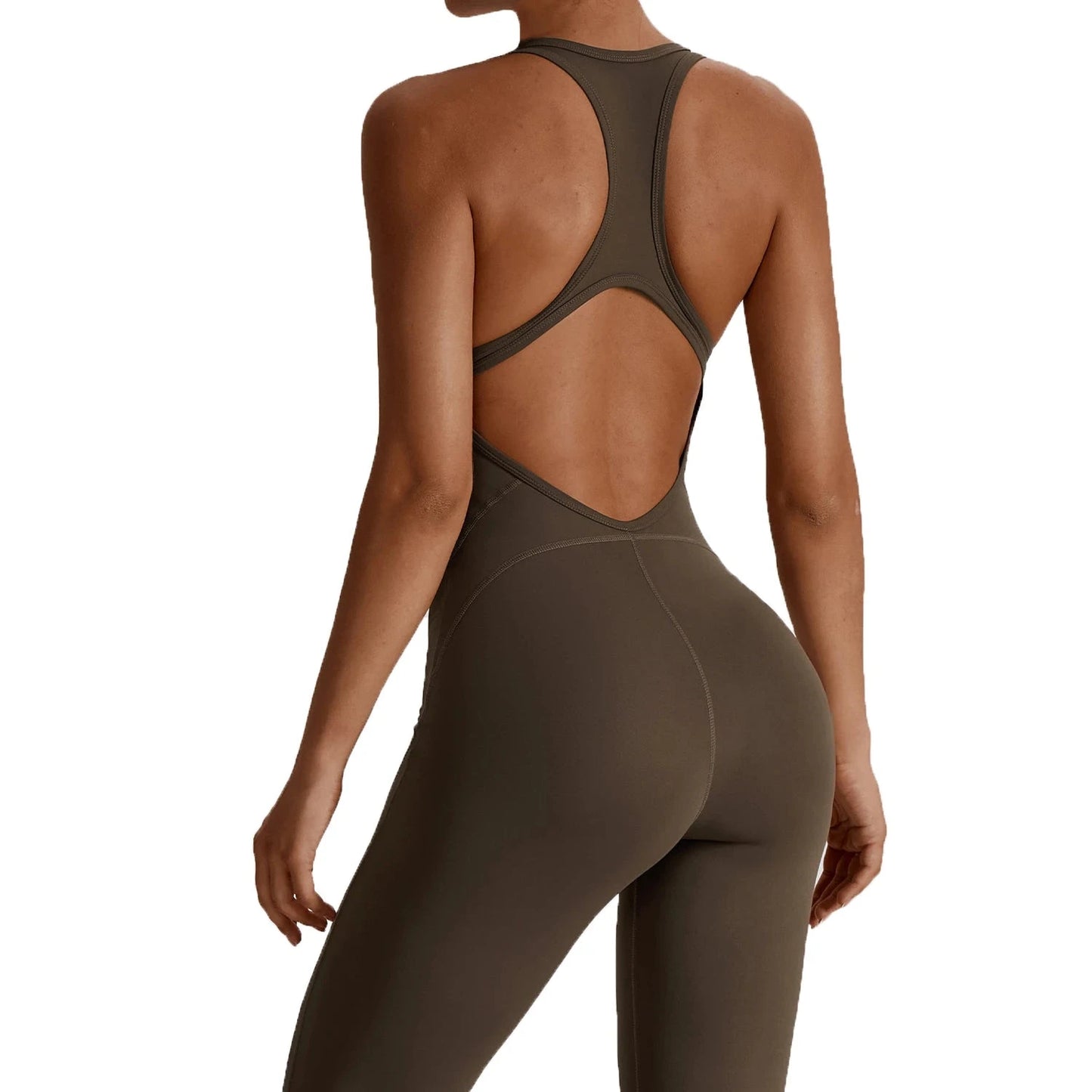 Buttery-Soft Women's Backless Gym Romper