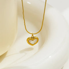 Shell White Sea Mother of Pearl Heart Love Jewelry Set for Girls