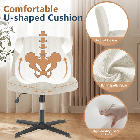 ChillFlex Armless Rocking Desk Chair