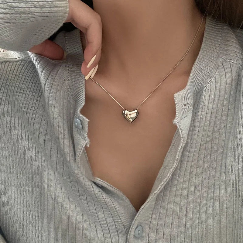 Tassel Necklace for Women Golden Silver Color Triangle Pendant