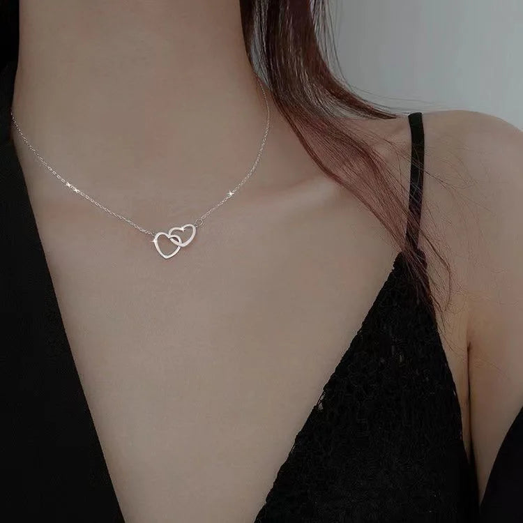 Tassel Necklace for Women Golden Silver Color Triangle Pendant