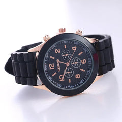 Butterfly Silicone Strap Ladies Quartz Watch & Jewelry Set