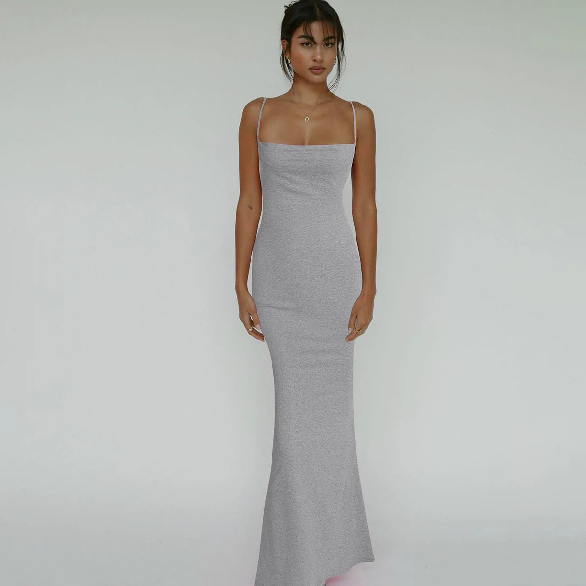 Spring Sleeveless Backless Y2K Bodycon Maxi Prom Dress