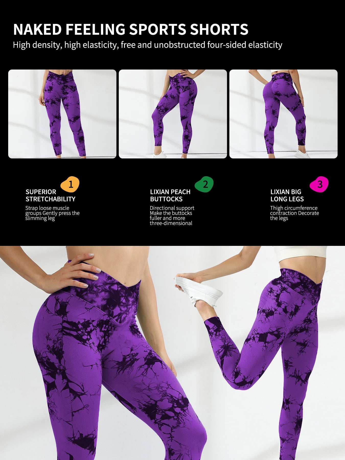 High-Waisted Hip-Lifting Yoga Pants for Women