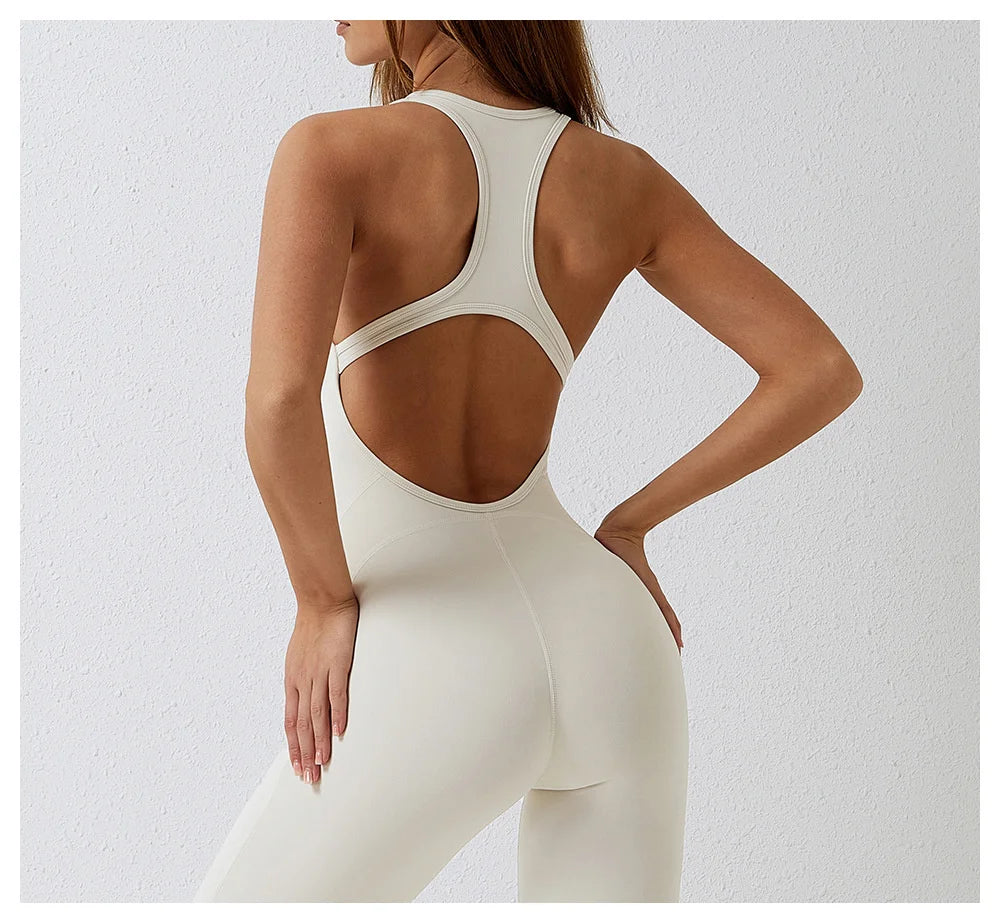 Buttery-Soft Women's Backless Gym Romper