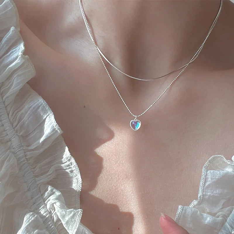 New Shiny Butterfly Necklace - Double Layer Clavicle Chain