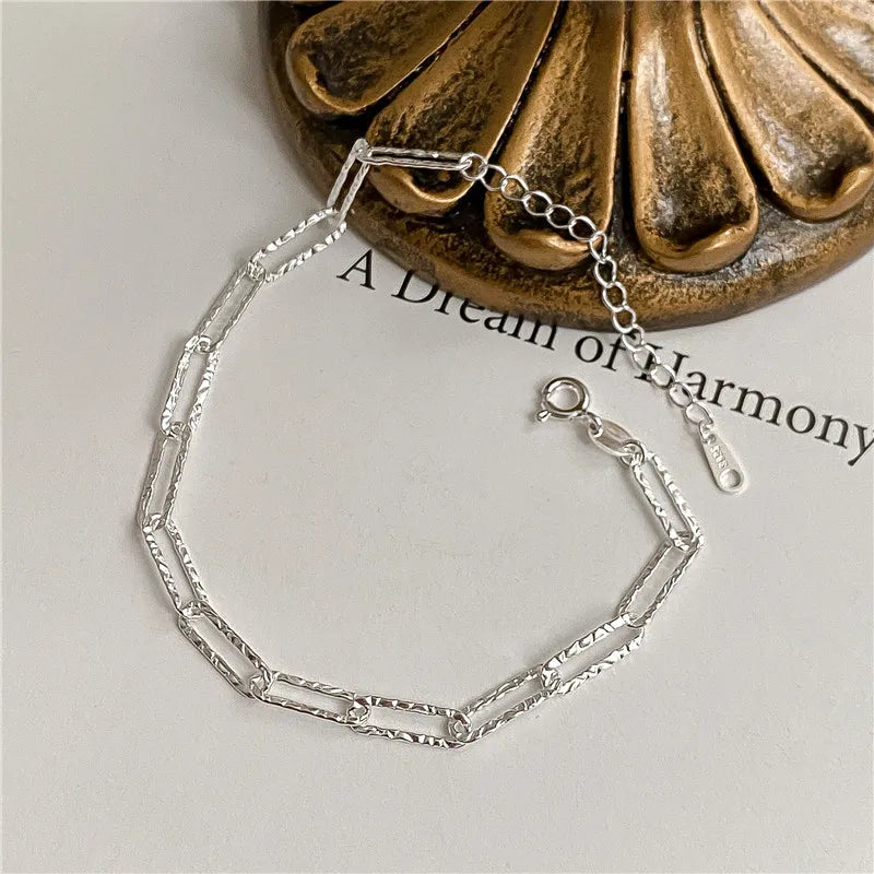 Luxury 925 Sterling Silver Star Beaded Bracelets For Women
