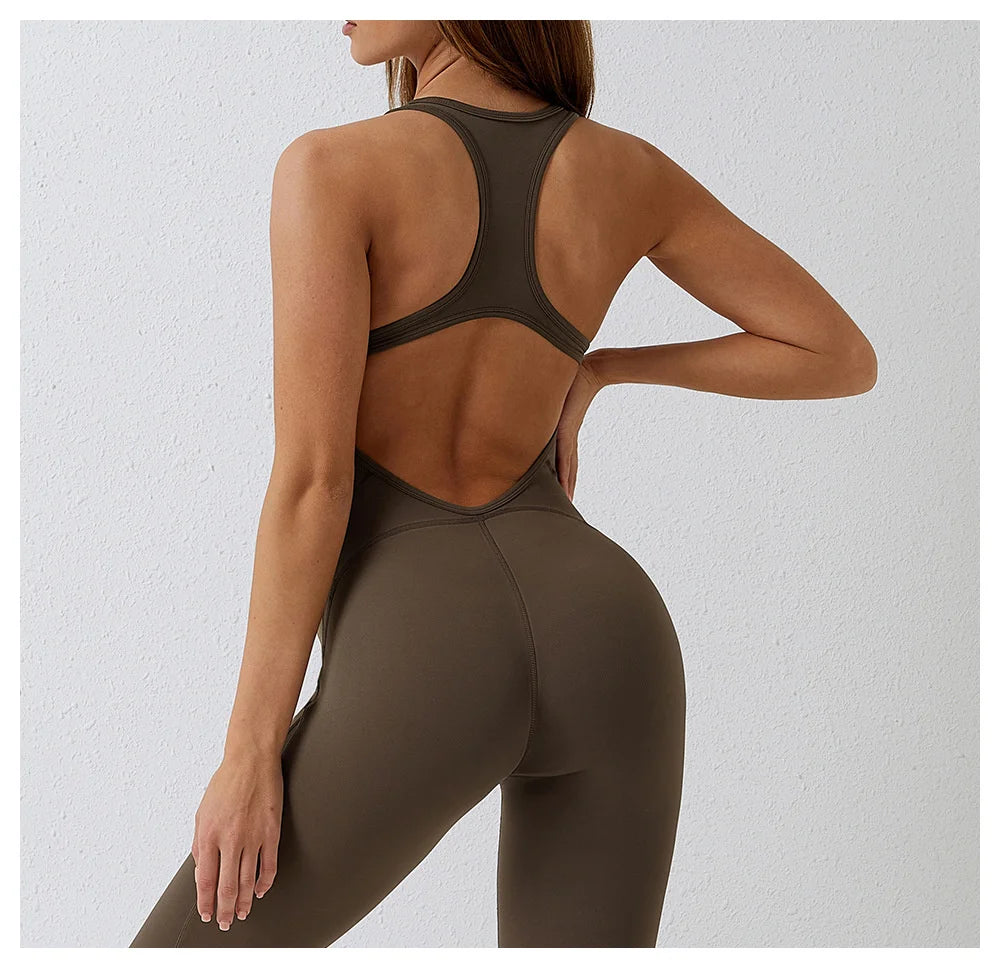 Buttery-Soft Women's Backless Gym Romper