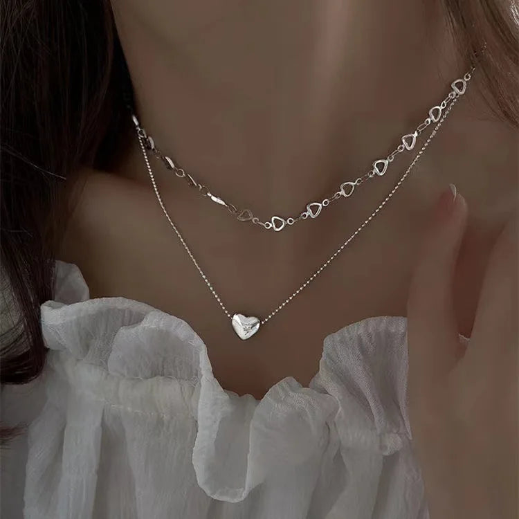 Tassel Necklace for Women Golden Silver Color Triangle Pendant