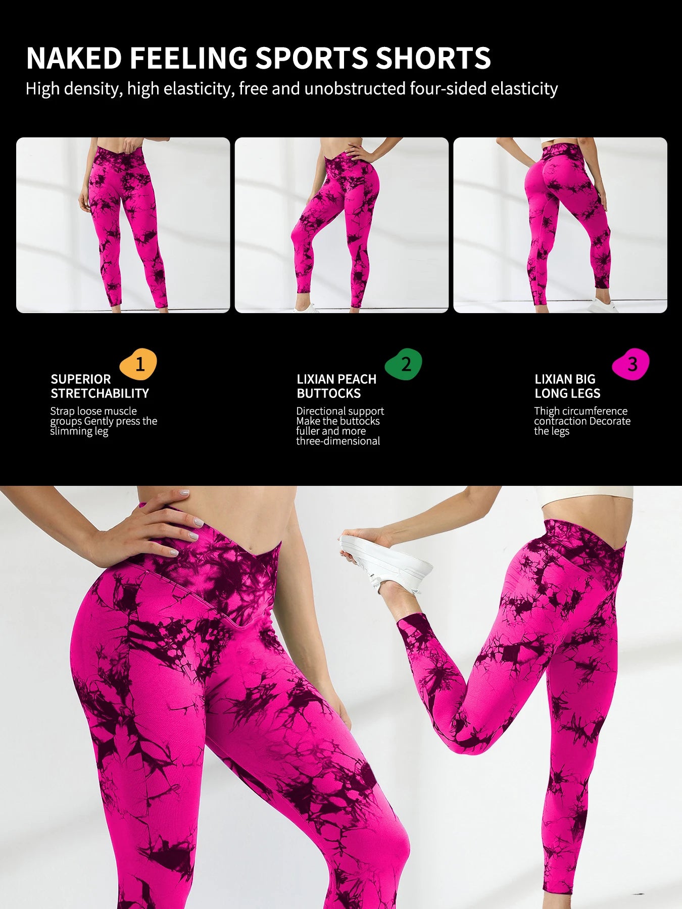 High-Waisted Hip-Lifting Yoga Pants for Women