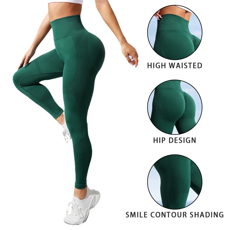 High-Waisted Seamless Butt Lifting Yoga Pants