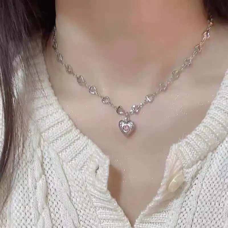 Tassel Necklace for Women Golden Silver Color Triangle Pendant