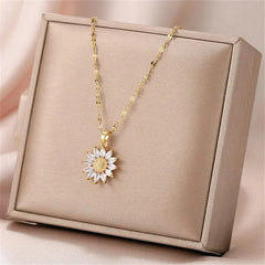Cute Zircon Necklace for Women - Micro Inlaid Fashion Jewelry