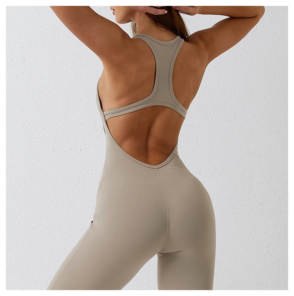 Buttery-Soft Women's Backless Gym Romper