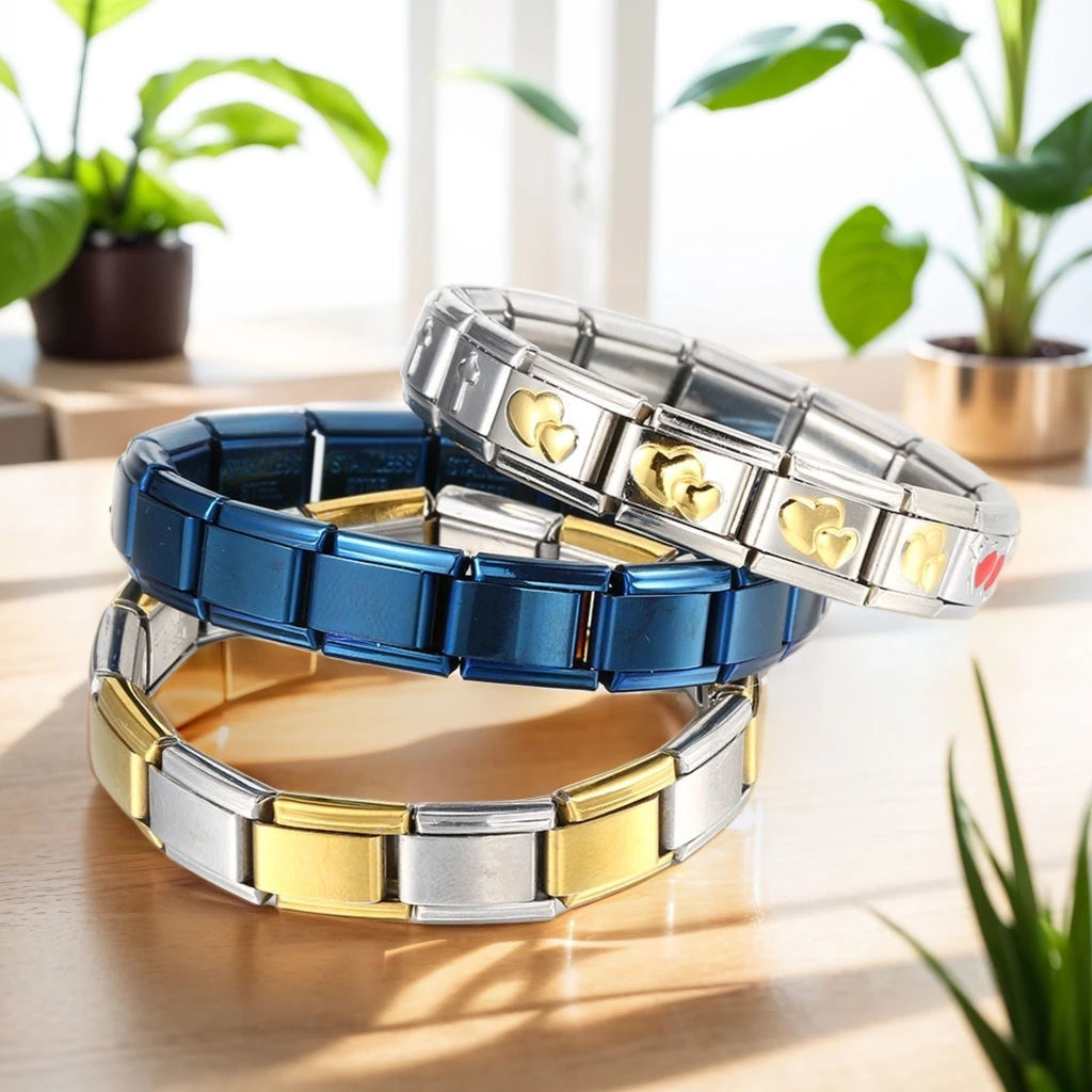 Universal Italian Charm Bracelet - Assembled Module Bangle