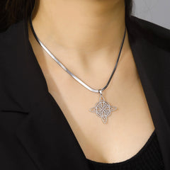Skyrim Witch Knot Necklace - Stainless Steel Gold Snake Chain Choker