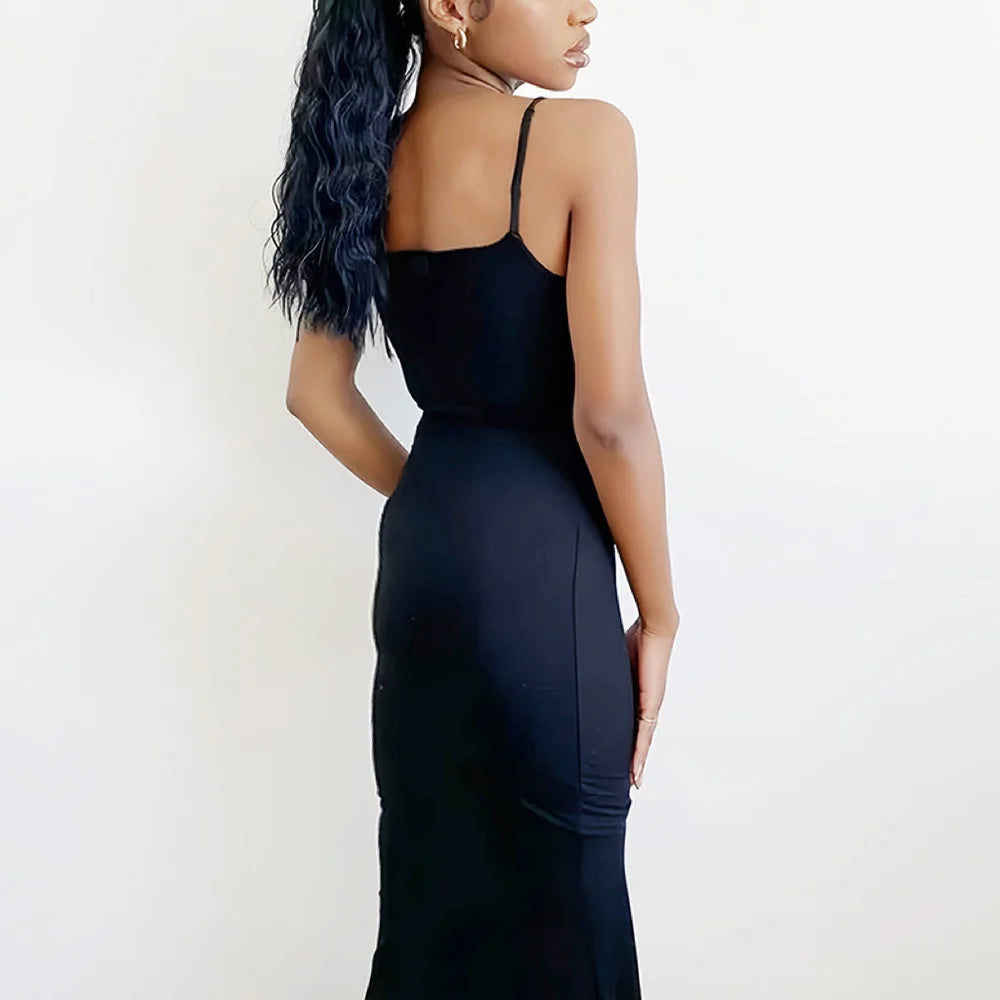 Summer Sleeveless Backless Bodycon Maxi Dress