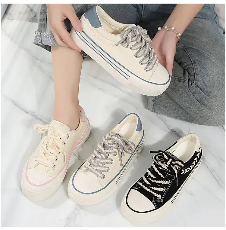 Women’s Chunky Platform Canvas Sneakers